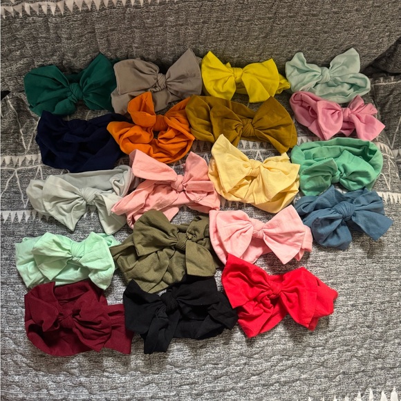 Colorful Bow Headbands Set - Picture 3 of 3